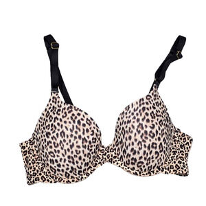 Joyspun Women's Smoothing T-Shirt Bra Leopard 34B A004072